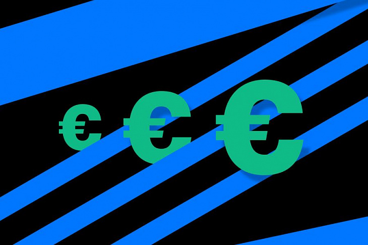 Курс евро превысил ₽84 впервые с 22 апреля.