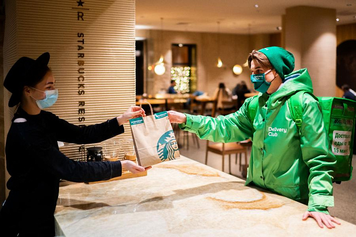 Delivery Club запустил доставку и самовывоз из Starbucks