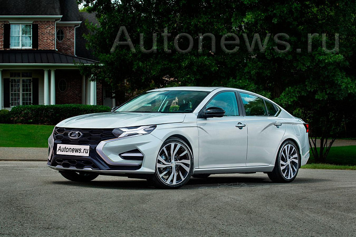 Смелый дизайн в икс-стиле, «тесловский» экран и много полезных опций. Разбираемся, каким может быть будущий флагман АвтоВАЗа 