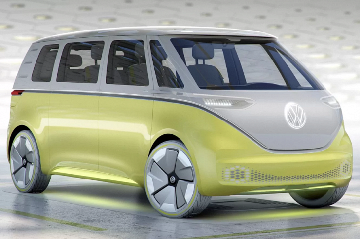 Volkswagen ID.Buzz: первые официальные фотографии, премьера — в начале 2022 года